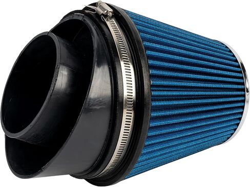 طقم نظام سحب الهواء البارد مقاس 4 بوصات من KAX + درع حراري متوافق مع 2009-2010 F150 5.4L، 2007-2014 Expedition، Navigator، أزرق in Kuwait