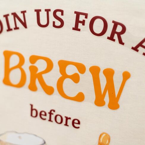 Join Us for A Brew Before Baby is Due Wall Decal - Baby Shower Party Decor,Brewing Gender Reveal Party Supplies,Beer Sign Balloon Arch Backdrop in Saudi Arabia