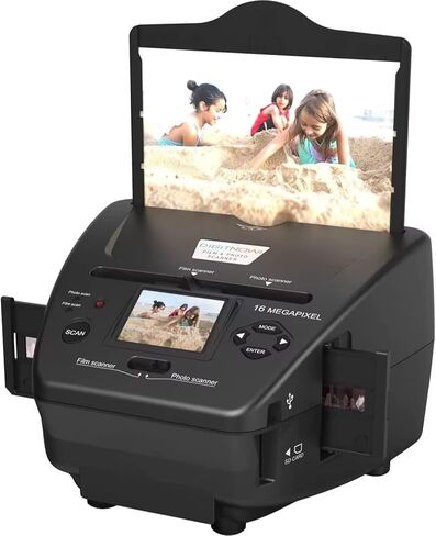 Digital Film & Photo Scanner – Converts 35mm/135 Slides, Negatives,NameCard & 3.5x5/4x6/5x7 Photos to 22MP JPEG – Slide & Negative Converter with 2.4" LCD & 4GB SD Card in Kuwait