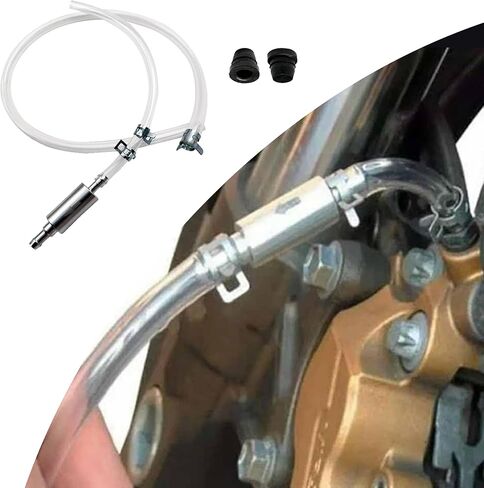 Brake Bleeder Hose,Practical Brake Bleed Hose Kit with One Way Check Valve & Clamp for Bleeding Repair,Universal Motorcycle and car Accessories Brake System Bleeding Tools (Bleeder Hose) in Saudi Arabia