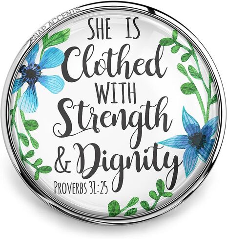 Bible Verse Snap Jewelry Ginger Charm 18MM Christian Scripture Song Button Fits Bracelets, Necklaces, Keychains in Saudi Arabia