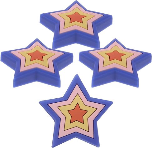 Luxshiny Cartoon Silicone Drawer Pull Handles 4pcs Wardrobe Cabinet Knobs Cute Non-Slip Decorative Drawer Pulls for ’s Room Furniture in Kuwait