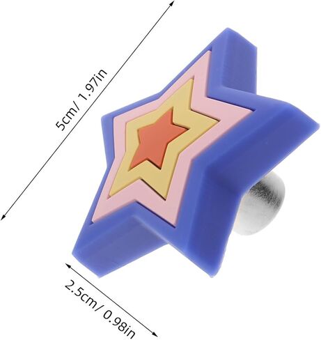 Luxshiny Cartoon Silicone Drawer Pull Handles 4pcs Wardrobe Cabinet Knobs Cute Non-Slip Decorative Drawer Pulls for ’s Room Furniture in Kuwait