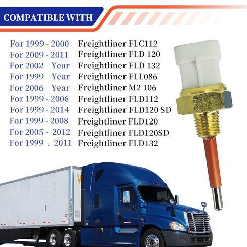 904-7252 Low Coolant Level Sensor Compatible with Detroit 60 Freightliner Cummins Series Turcks 3/8" O-Ring Thread-2 Pins Replace# 23522855 in Saudi Arabia