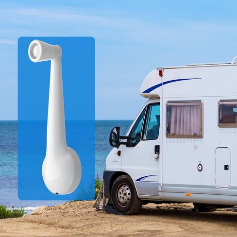 3 قطعة الأبيض رفع كرنك RV هوائي رفع كرنك مقبض ل RV تخييم متنقل نماذج هوائي التلفزيون in Kuwait