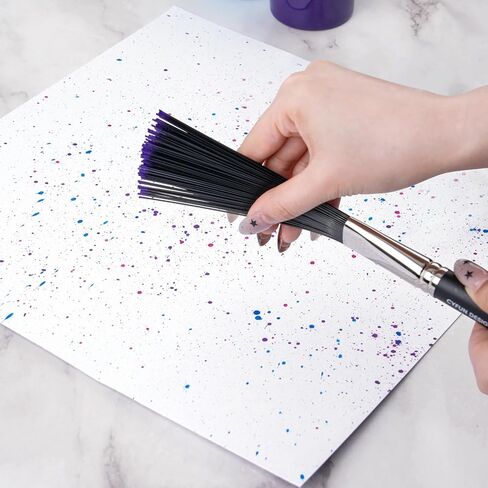Flat Large Scale Splatter Brush - Abstract Art Brush for Adding Speckles, Splatters & Spots Taklon Bristles for Ink & Fluid Acrylics in Saudi Arabia