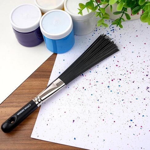 Flat Large Scale Splatter Brush - Abstract Art Brush for Adding Speckles, Splatters & Spots Taklon Bristles for Ink & Fluid Acrylics in Saudi Arabia