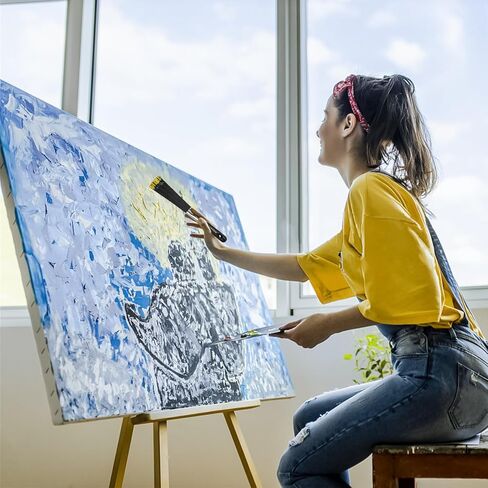 Flat Large Scale Splatter Brush - Abstract Art Brush for Adding Speckles, Splatters & Spots Taklon Bristles for Ink & Fluid Acrylics in Saudi Arabia