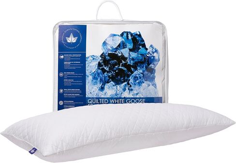 Canadian Down & Feather Co. - Quilted White Goose Feather Body Pillow 60" Long - 255 TC Shell 100% Cotton - Filled in Canada in Kuwait