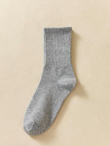 3pairs Long Tube Solid Color Fashion Simple Fashion Versatile Daily Decoration Women's Socks Suitable For Home Life, Fall in Saudi Arabia