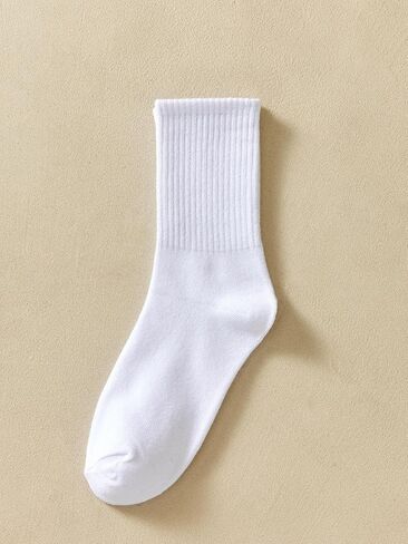 3pairs Long Tube Solid Color Fashion Simple Fashion Versatile Daily Decoration Women's Socks Suitable For Home Life, Fall in Saudi Arabia