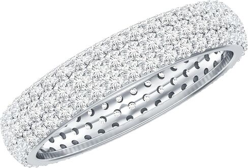 Certified Lab Grown Diamond Wedding Band, Ef-Vs Quality, Diamond Full Eternity Ring for Women - With Jewelry Box in Saudi Arabia