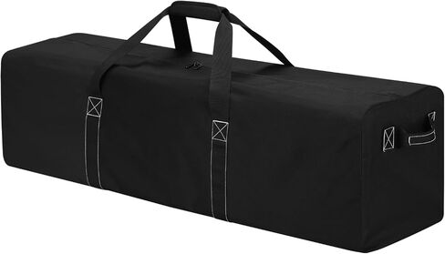 52 Inch Large Duffle Bag for Travel Camping - 180L Extra Large Heavy Duty Duffel Bag, Sport Equipment Storage Bag with 2 Sides Handles-Black in Kuwait