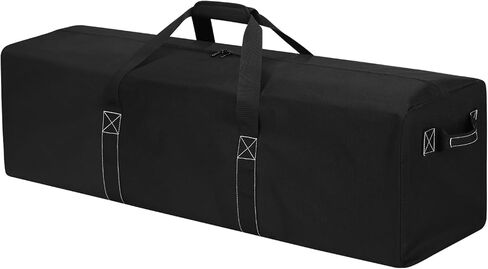52 Inch Large Duffle Bag for Travel Camping - 180L Extra Large Heavy Duty Duffel Bag, Sport Equipment Storage Bag with 2 Sides Handles-Black in Kuwait