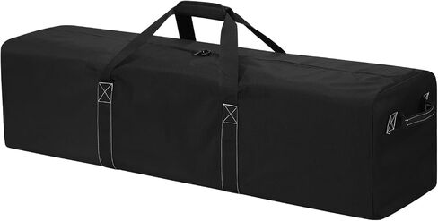 52 Inch Large Duffle Bag for Travel Camping - 180L Extra Large Heavy Duty Duffel Bag, Sport Equipment Storage Bag with 2 Sides Handles-Black in Kuwait