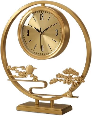 Chinese Brass Clock, Living Room, Desktop Decoration, Porch in Saudi Arabia