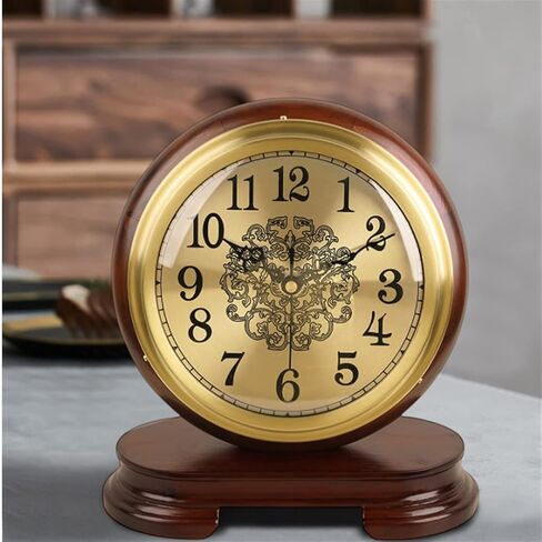 Brass Clock, Table, Living Room, Retro Bedside Ornament in Saudi Arabia
