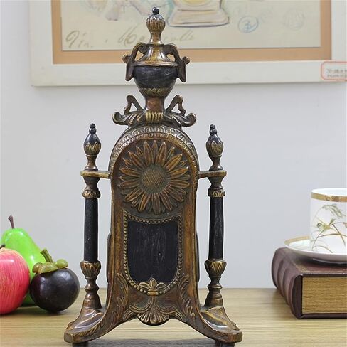 European Clock, Living Room, Ornament, Large Sitting, Antique Imitation Copper and Gold in Saudi Arabia