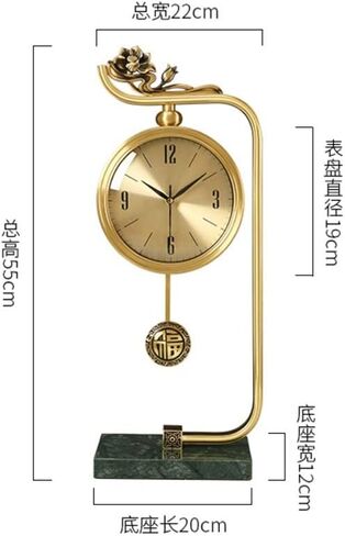 Brass Clock, Living Room, Porch Cabinet, Decorative Tabletop in Saudi Arabia