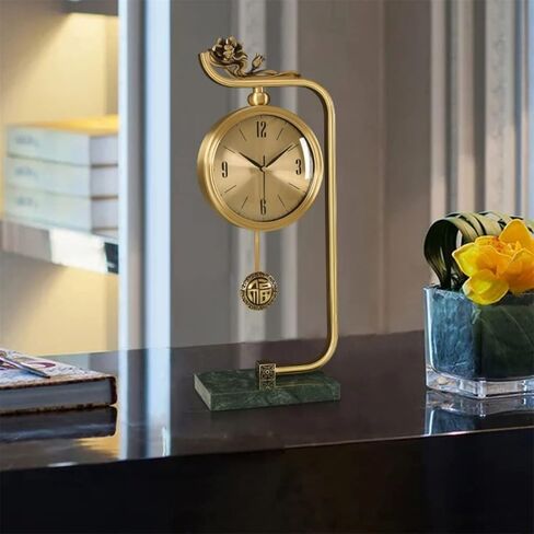 Brass Clock, Living Room, Porch Cabinet, Decorative Tabletop in Saudi Arabia