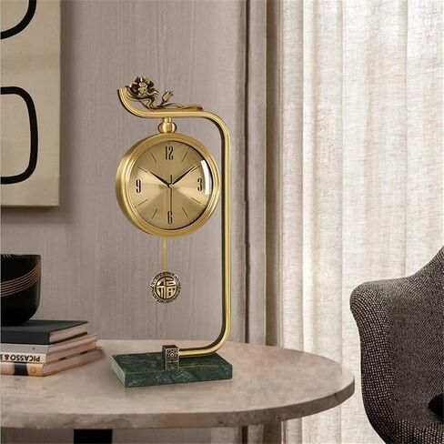 Brass Clock, Living Room, Porch Cabinet, Decorative Tabletop in Saudi Arabia