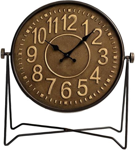 Industrial Home Clock Ornaments Retro Nostalgic Metal Living Room Creative in Saudi Arabia
