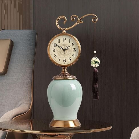 Bell Living Room Household Desktop Retro Chinese Quartz Clock Pendulum Silent in Saudi Arabia