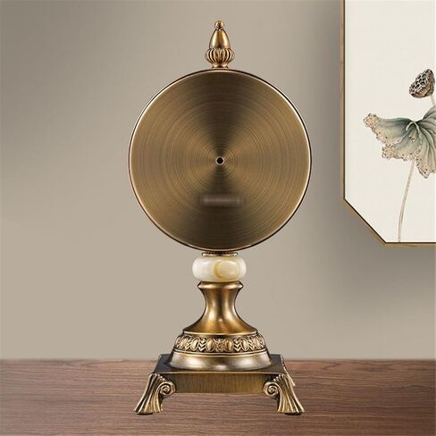 Sitting Room Seat Clock Metal Plated Copper Quartz Pendulum Table Retro in Saudi Arabia