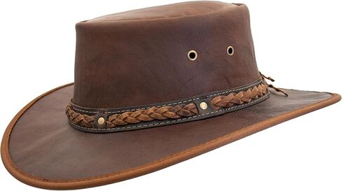 1078 Kangaroo Classic - Australian Outback Hat - Kangaroo Leather, Aussie Made, Foldable, Free Travel Bag in Saudi Arabia