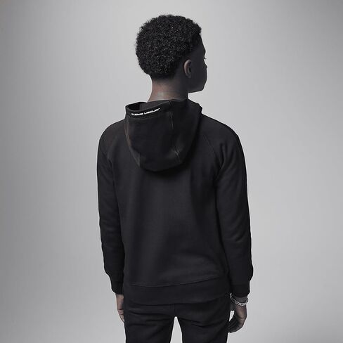 هودي جوردان Dri-FIT Sport للأطفال الكبار مصنوع من الصوف بسحاب كامل (95D273-023، أسود) مقاس صغير in Kuwait