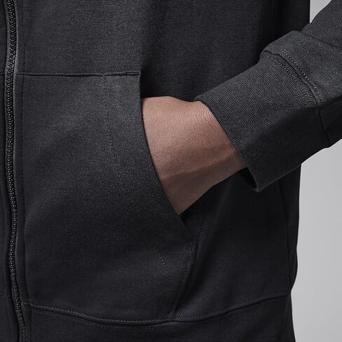 هودي جوردان Dri-FIT Sport للأطفال الكبار مصنوع من الصوف بسحاب كامل (95D273-023، أسود) مقاس صغير in Kuwait