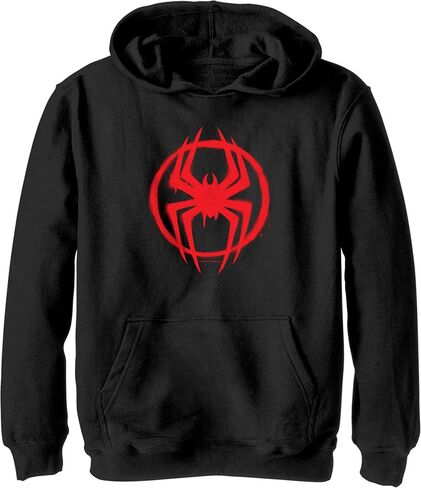 سترة بغطاء للرأس من Marvel Boy's Spider-Man: Across the Spider-Verse Graffiti Spider Logo in Kuwait