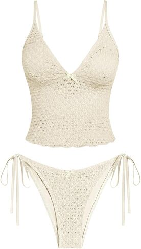 ZAFUL Tankini المايوه للنساء الدانتيل الجاكار Bowknot ديكور البطن التحكم عالية قطع Tanga Tankini مجموعة in Kuwait