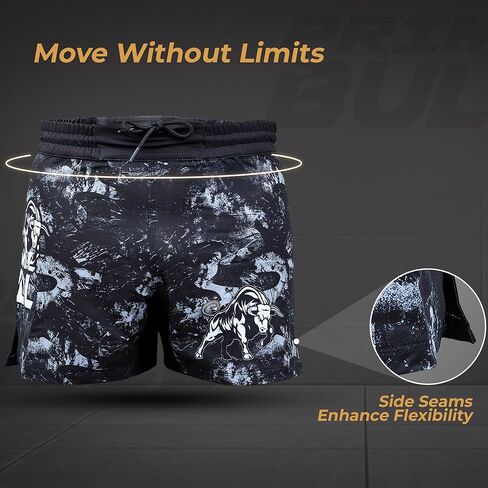 MMA Shorts for Training - Men’s Grappling Fight Shorts for Muay Thai, BJJ, Boxing, Gym Workouts and Running Shorts in Saudi Arabia