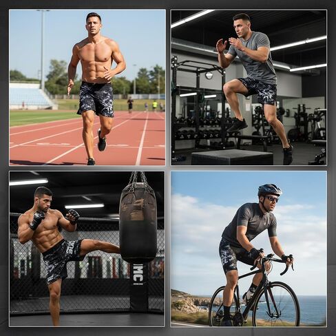 MMA Shorts for Training - Men’s Grappling Fight Shorts for Muay Thai, BJJ, Boxing, Gym Workouts and Running Shorts in Saudi Arabia