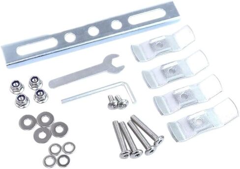 Motorcycle Top Case Mounting Bracket Kit with Steel Plates Screws Nuts Brackets Mount Hardware Set for Motorcycle Tail Box Top Box Tail Case Gas Scooter Rear Trunk Motorbike Electric Bike in Kuwait