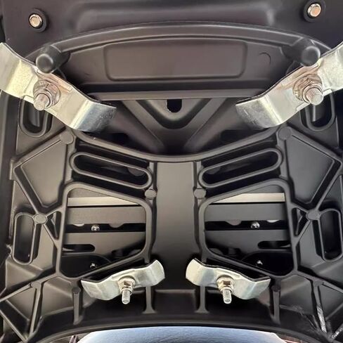 Motorcycle Top Case Mounting Bracket Kit with Steel Plates Screws Nuts Brackets Mount Hardware Set for Motorcycle Tail Box Top Box Tail Case Gas Scooter Rear Trunk Motorbike Electric Bike in Kuwait