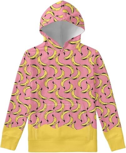 هوديس بطباعة مضحكة للأولاد والبنات، سترات بغطاء للرأس ناعمة ومريحة مع جيوب in Kuwait