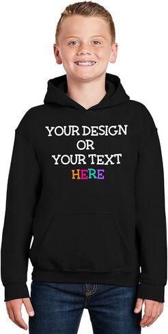 Awkward Styles Custom Hoodie for Kids Boys Girls Personalized Sweathisrt Your Image Photo Text Design Front/Back Print in Saudi Arabia