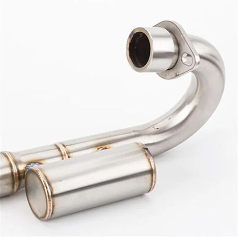 Motorcycle Exhaust Pipe For CRF150F CRF230F CRF250R 2003 2004 2005 2006 2007-2015 2016 Front Section Connecting Pipe Link Pipe in Saudi Arabia