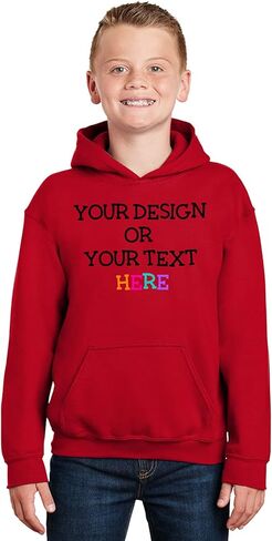 Awkward Styles Custom Hoodie for Kids Boys Girls Personalized Sweathisrt Your Image Photo Text Design Front/Back Print in Saudi Arabia