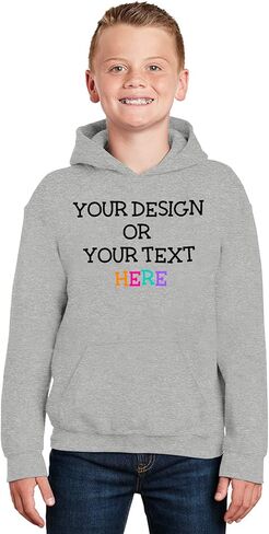 Awkward Styles Custom Hoodie for Kids Boys Girls Personalized Sweathisrt Your Image Photo Text Design Front/Back Print in Saudi Arabia