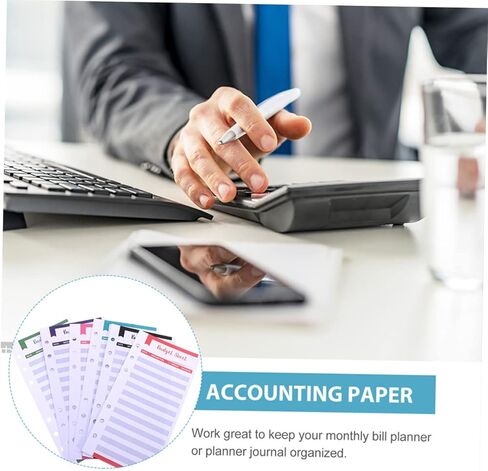 STOBOK 80pcs Budget Planner Cards for Expense Tracking Assorted Budget Sheets for Personal Household Finance Management Lightweight and Portable Budgeting Inserts in Saudi Arabia