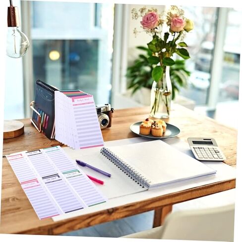 STOBOK 80pcs Budget Planner Cards for Expense Tracking Assorted Budget Sheets for Personal Household Finance Management Lightweight and Portable Budgeting Inserts in Saudi Arabia
