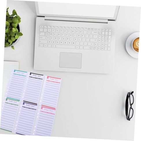 STOBOK 80pcs Budget Planner Cards for Expense Tracking Assorted Budget Sheets for Personal Household Finance Management Lightweight and Portable Budgeting Inserts in Saudi Arabia