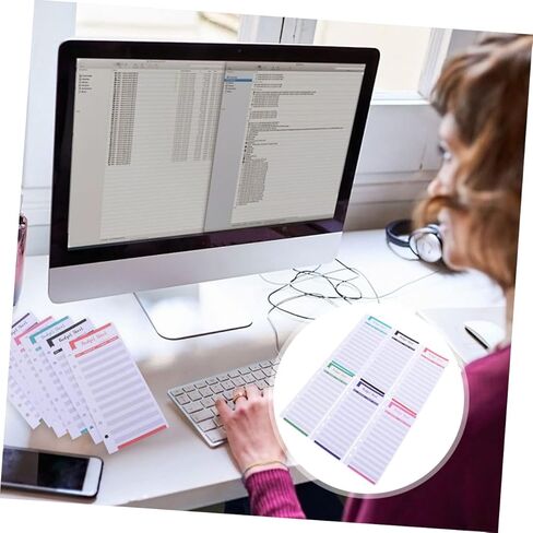 STOBOK 80pcs Budget Planner Cards for Expense Tracking Assorted Budget Sheets for Personal Household Finance Management Lightweight and Portable Budgeting Inserts in Saudi Arabia