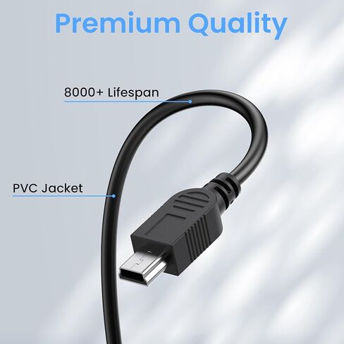 2 حزمة كابل شحن USB صغير لـ TI-84 Plus CE، شاحن بديل 3.3 قدم لآلات تكساس إنسترومنتس TI-84 Plus C الفضية، TI 89 تيتانيوم، TI Nspire CX/TI Nspire CX CAS الآلات الحاسبة الرسومية in Kuwait