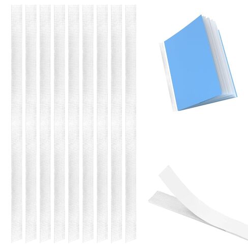 Homakover 25 Pcs 11.2inch Thermal Glue Strips with Mesh Backing, 12mm Wide Hot Melt Adhesive Glue Strips for 80-110 Sheet Capacity, Thermal Binding Tape for Book Albums Pictures Files Binding Repair in Saudi Arabia