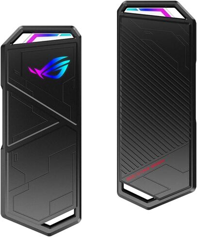 ROG Strix Arion EVA Edition M.2 NVMe SSD Enclosure-USB3.2 GEN2 Type-C, 10Gbps, Aura Sync RGB, Dual USB-C to C and USB-A to C Cables, Thermal Pads, PCIe 2280/2260/2242/2230 M Key/B+M Key, Tool-Less in Kuwait