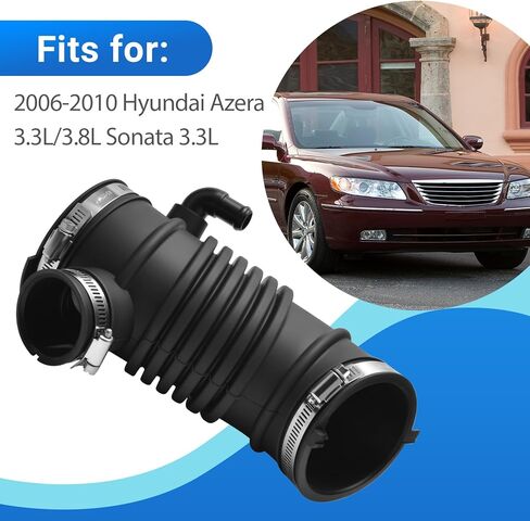 Engine Air Intake Hose Fits for 2006-2010 Hyundai Azera Sonata Replaces 28138-3K200 281383K200 in Saudi Arabia
